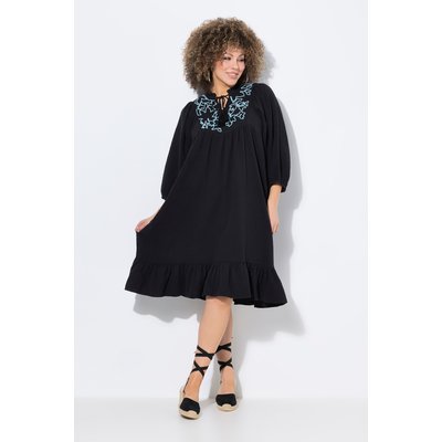 Robe en mousseline. Col tunisien et manches ULLA POPKEN