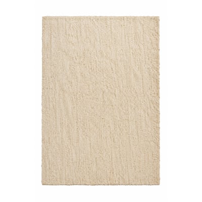 Tapis en tissus naturels beige 100x150 cm HANNUN