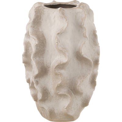 Vase abstrait vagues en argile  décoratif contemporain RECOLLECTION