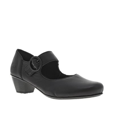 Escarpin cuir talon décroché bas RIEKER