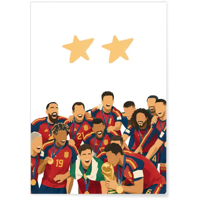 Affiche CDM Espagne 3 L'AFFICHERIE