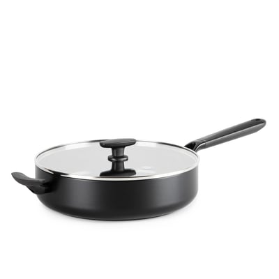 Sauteuse 29 cm aluminium revêtement céramique avec couvercle-Smart GREENPAN