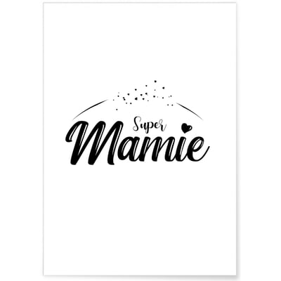 Affiche Super mamie L'AFFICHERIE
