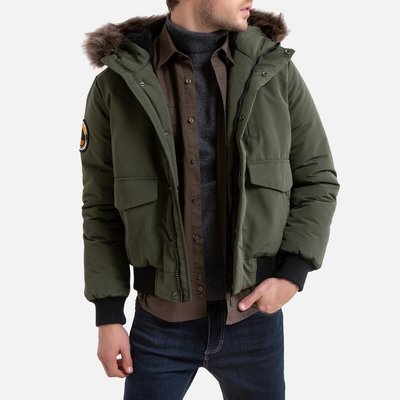 Blouson bomber chaud zippé à capuche Everest SUPERDRY
