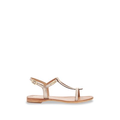 Sandales plates en cuir à brides HAMAT LES TROPEZIENNES PAR M BELARBI