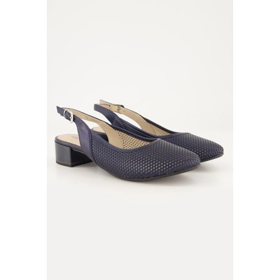 Slingbacks en cuir perforé, largeur H CAPRICE