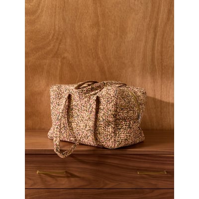Sac week-end imprimé indien Fleurs Agra CYRILLUS
