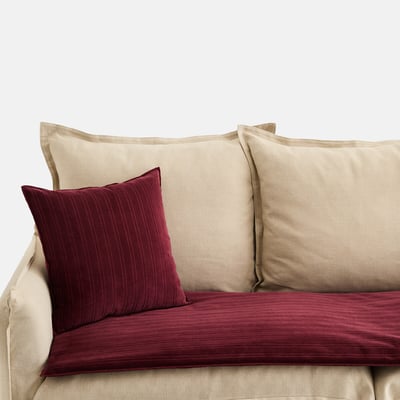 Matelas d'assise, en velours ciselé, MILO LA REDOUTE INTERIEURS