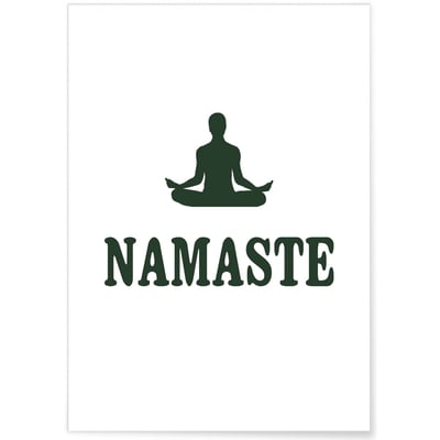 Affiche 'Namasté' L'AFFICHERIE