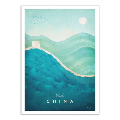 Affiche d’art 50 x 70 cm - Visit China - Henry Rivers WALL EDITIONS
