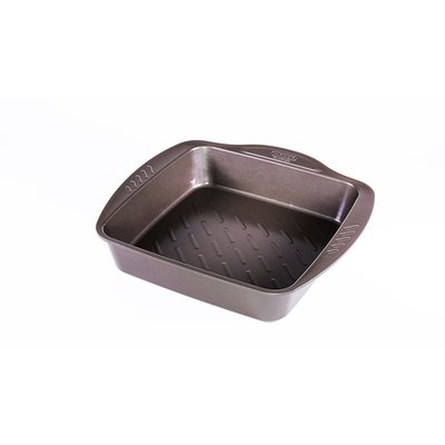 Plat à four carré en métal avec prise en main facile 24x24 cm, facile à démouler et nettoyer PYREX