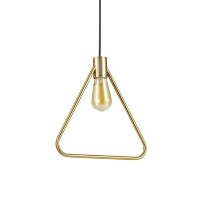 Suspension Filaire Abc Laiton Satiné Triangle MILLUMINE