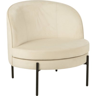 Fauteuil design métal  cassé et pieds noirs élégant RECOLLECTION