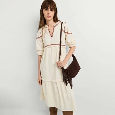 Robe Midi À Col En V PEPE JEANS