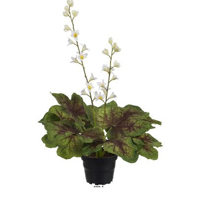 Heuchères fleuries artificielles en pot, H 4 ARTIFICIELLES