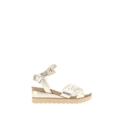 Sandali con zeppa in pelle MJUS
