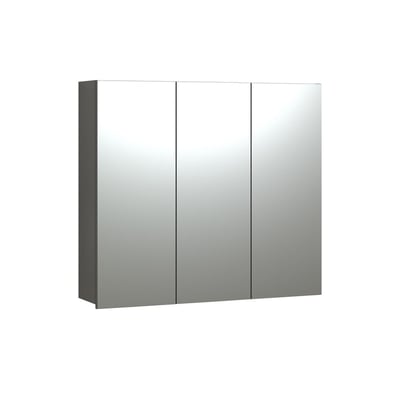 Armoire de toilette 3 portes miroir L90 cm - PUREBLISS CALICOSY