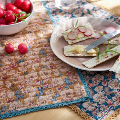 Lot de 2 sets de table, voile de coton, Jadav LA REDOUTE INTERIEURS