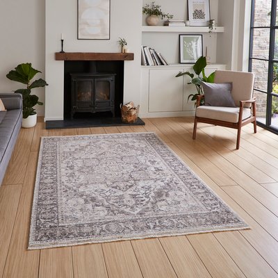 Vintage Border Distressed Rug SO'HOME