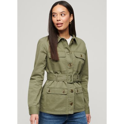 Veste safari en coton ceinturée SUPERDRY