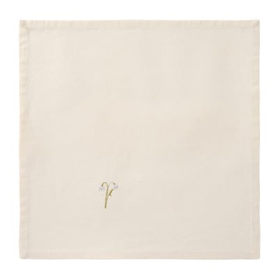 Serviette de table broderie fleur coton  SUMMER VIBES IB LAURSEN