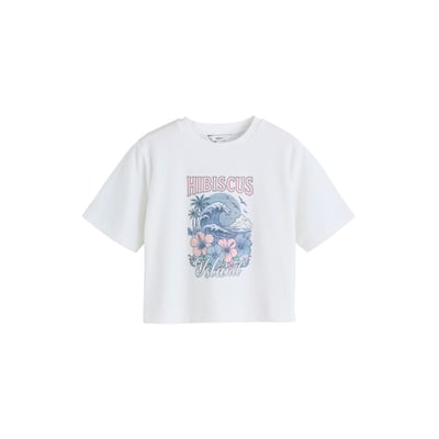 T-shirt à motif vague en tissu éponge NEXT