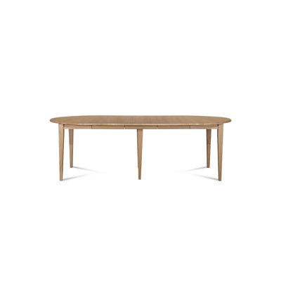 Table ronde 6 pieds fuseau D115 + 3 rallonges bois - VICTORIA HELLIN, DEPUIS 1862