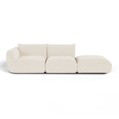 Canapé modulable 5 places en velours chenillé NOOMA SIA HOME