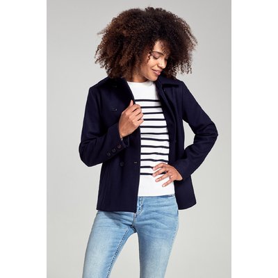 Caban marin court en laine POINTE DU VAN ARMOR-LUX