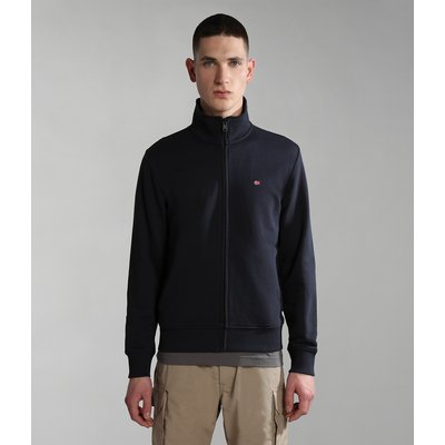 Gilet coupe droite Napapijri en coton bleu marine à col montant NAPAPIJRI