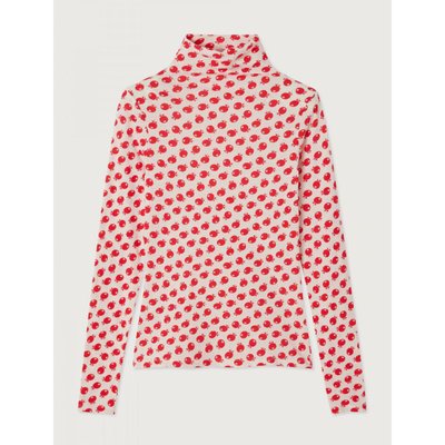 Gamipy Printed Turtleneck T-Shirt with Long Sleeves AMERICAN VINTAGE