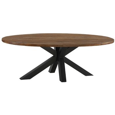 Table à manger ovale en bois de teck recyclé 220 cm ONTARIO PIER IMPORT
