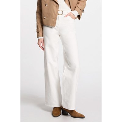 Jeans jambe large ceinturé MORGAN