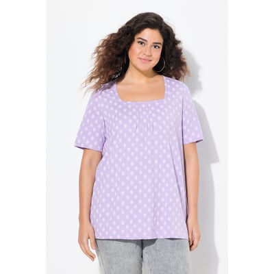 T-shirt à plis fantaisie. Encolure carrée ULLA POPKEN