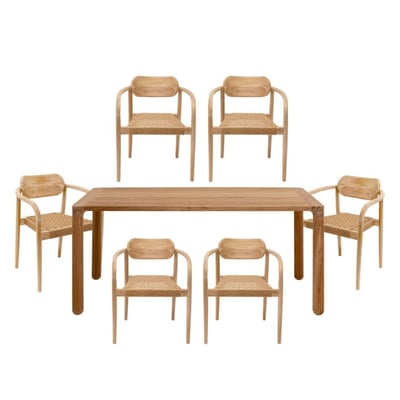 Ensemble jardin Bella marron (7/pcs) KARE DESIGN