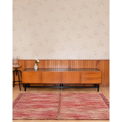 Grande enfilade noire et bois clair Margaret N°507 - Bon état DEBONGOUT