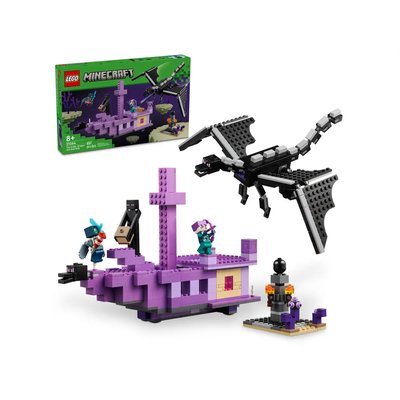 Minecraft Le dragon et le navire de l'Ender LEGO