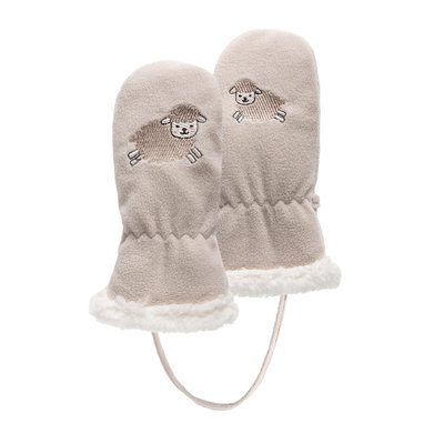 Gants 2/4 ans en polaire détail mouton - doublés imitation fourrure ISOTONER