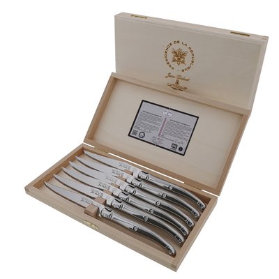 Coffret de 6 couteaux   en inox-ELYSÉE JEAN DUBOST