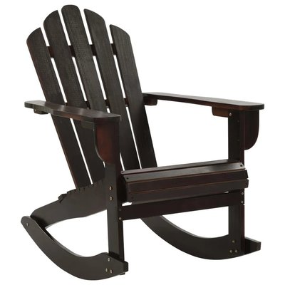 Rocking chair de jardin en bois HOME MAISON