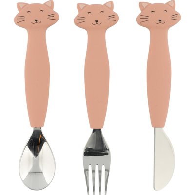 Set de 3 couverts en silicone Mrs. Cat TRIXIE