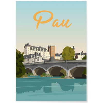 Affiche ville Pau 2 L'AFFICHERIE