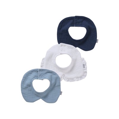 Lot de 3 bavoirs col fantaisie VERTBAUDET