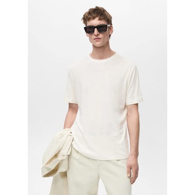 T-shirt lin slim-fit MANGO MAN