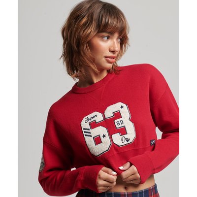 Pull ras du cou court Varsity SUPERDRY