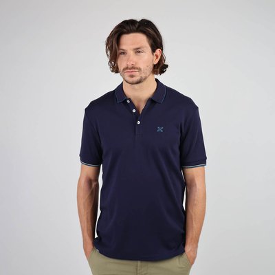 Kurzärmeliges Poloshirt, Print an der Brust OXBOW