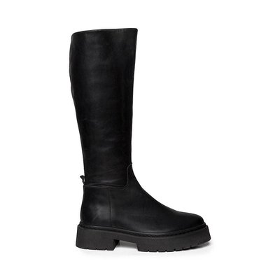 Galina Knee-High Boots in Leather STEVE MADDEN