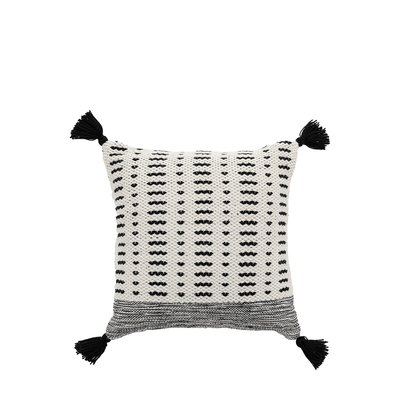 Leila Natural Tasselled Filled Cushion SO'HOME