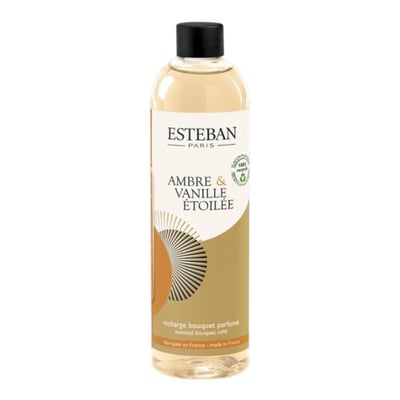 Parfum d'intérieur - Recharge bouquet parfumé Ambre et vanille étoilée 250 ml ESTEBAN