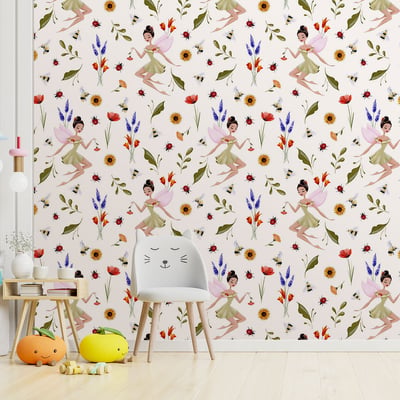 Papier peint fée clochette HEXOA